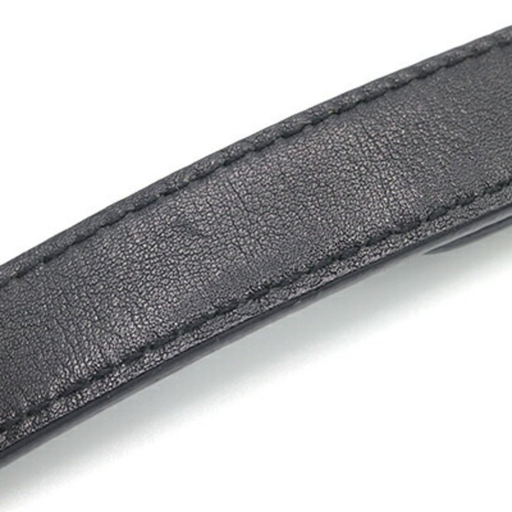 Salvatore Ferragamo Ferragamo Chain Belt Gancini Black Leather Metal Fashion ... - Picture 5 of 5